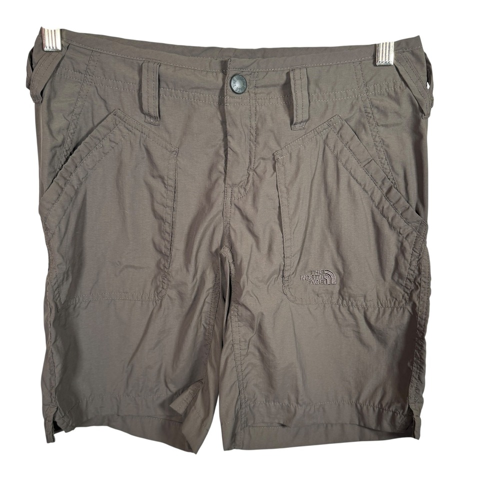 The North Face Women Hiking Shorts Sz 2 Long Outdoor Casual Lightweight GorpCore